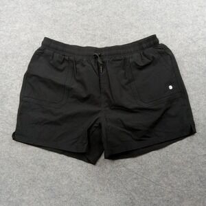 Willit Shorts Mens XL Black Elastic Waist Swim Hiking Quick Dry Pockets Athletic